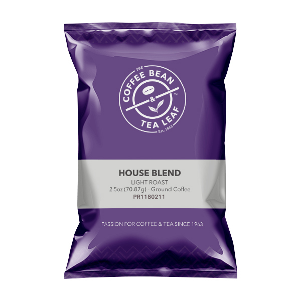 Coffee Bean & Tea Leaf House Blend 2.5 oz Fraction Packs, PK18 PK 013510